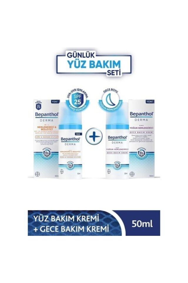 Derma Nemlendirici Besleyici Günlük Yüz Bakım Kremi 50 Ml+ Derma Yoğun Nemlendiri