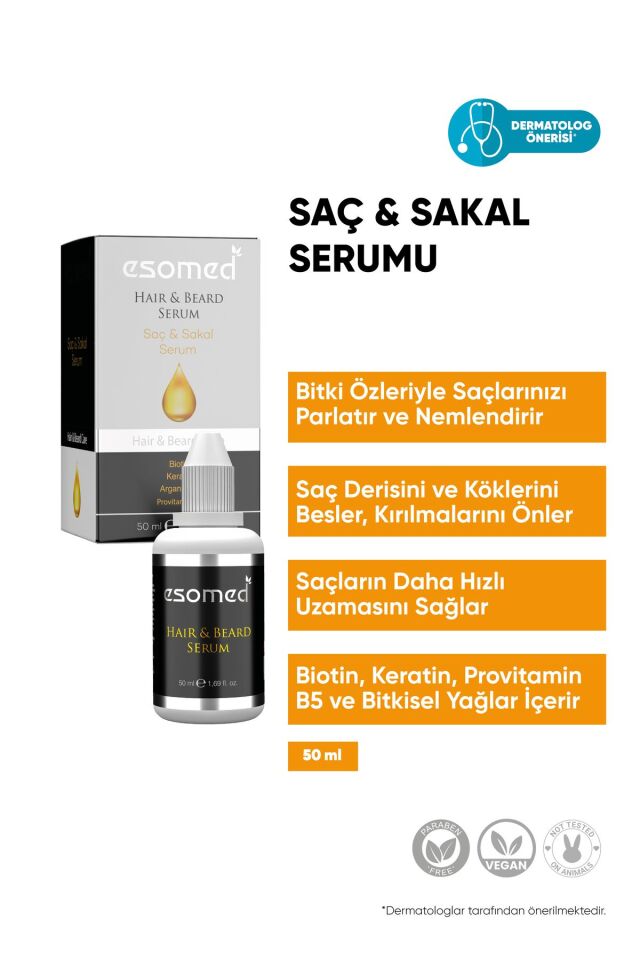 Saç Dökülmesine Karşı Saç Ve Kıl Uzatıcı Bitkisel Saç Serumu
