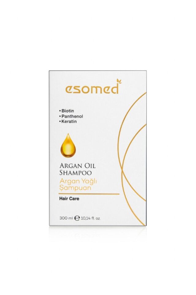 ESOMED  Saç Dökülmesine Karşı Argan Yağlı Biotin, Keratin, E Vitamini Ve Bitki Özlü Şampuan 300ml