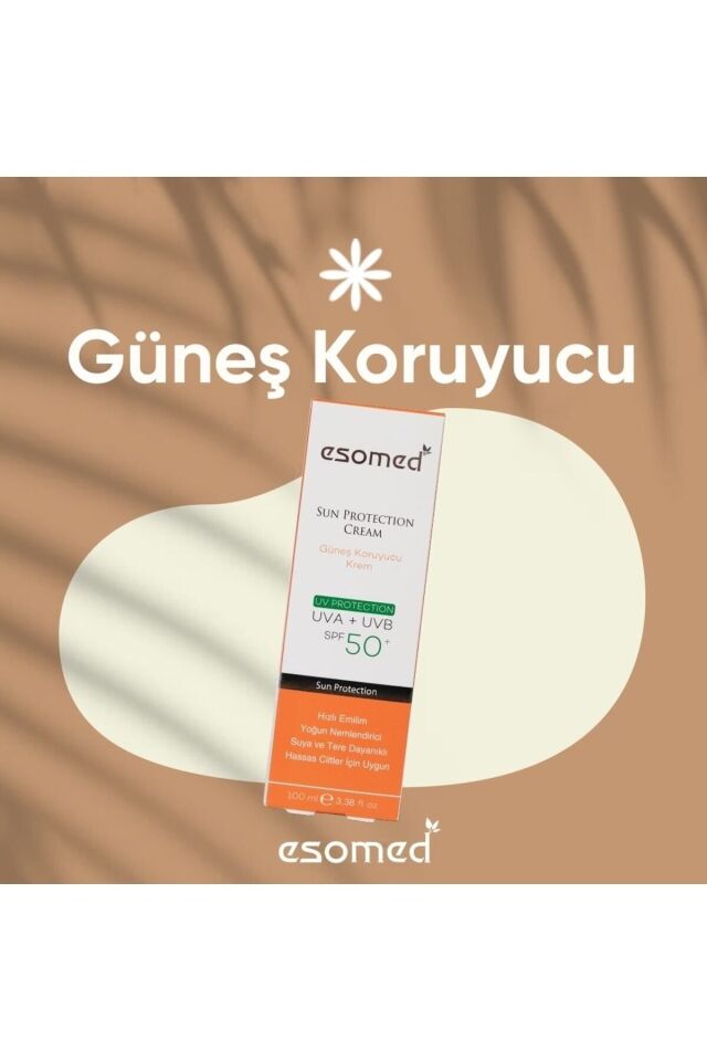 Yüksek Koruyucu Nemlendirici Spf50 Uva Uvb Leke Bırakmayan Güneş Kremi 100 ml