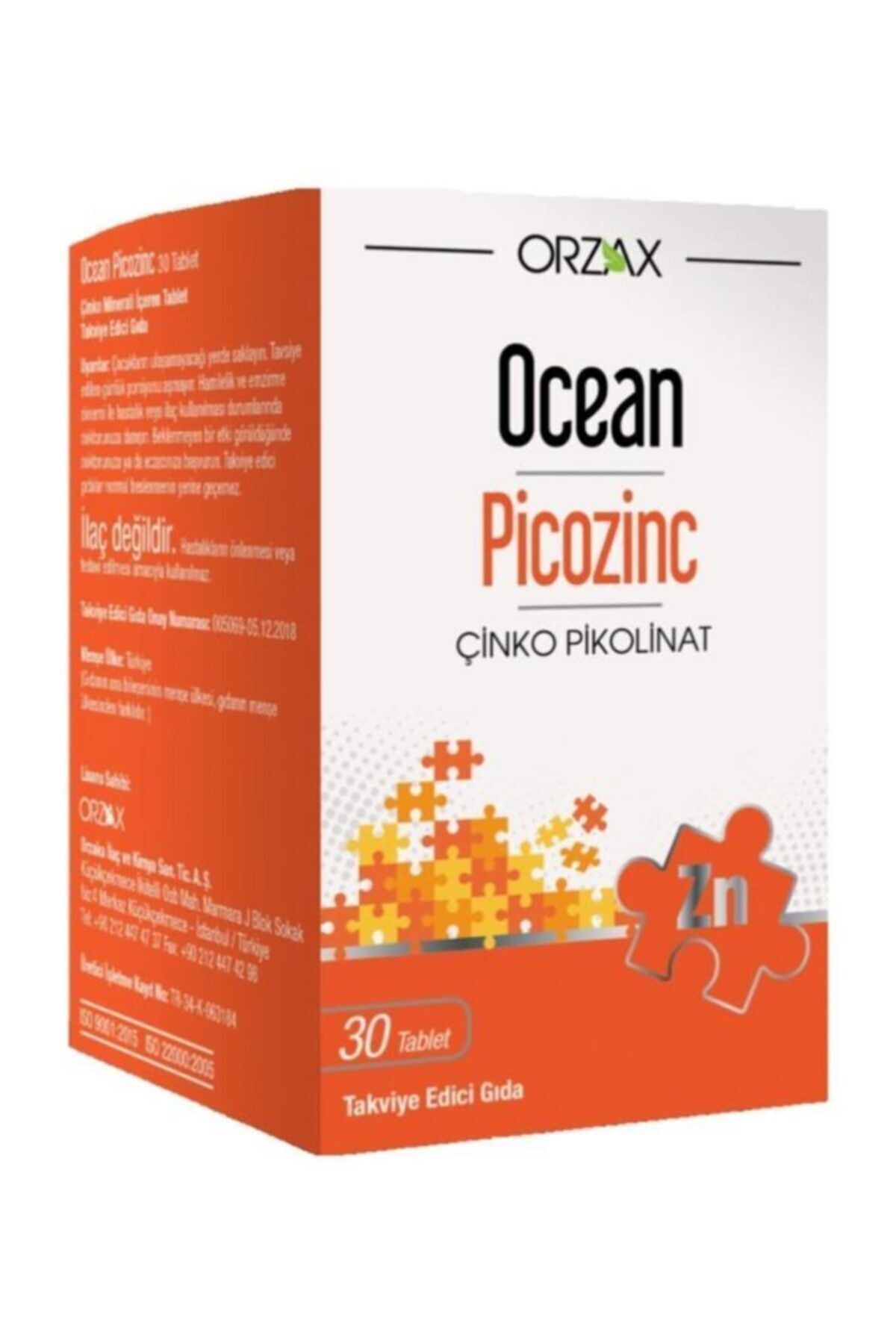 Ocean Picozinc Çinko 30 Tablet