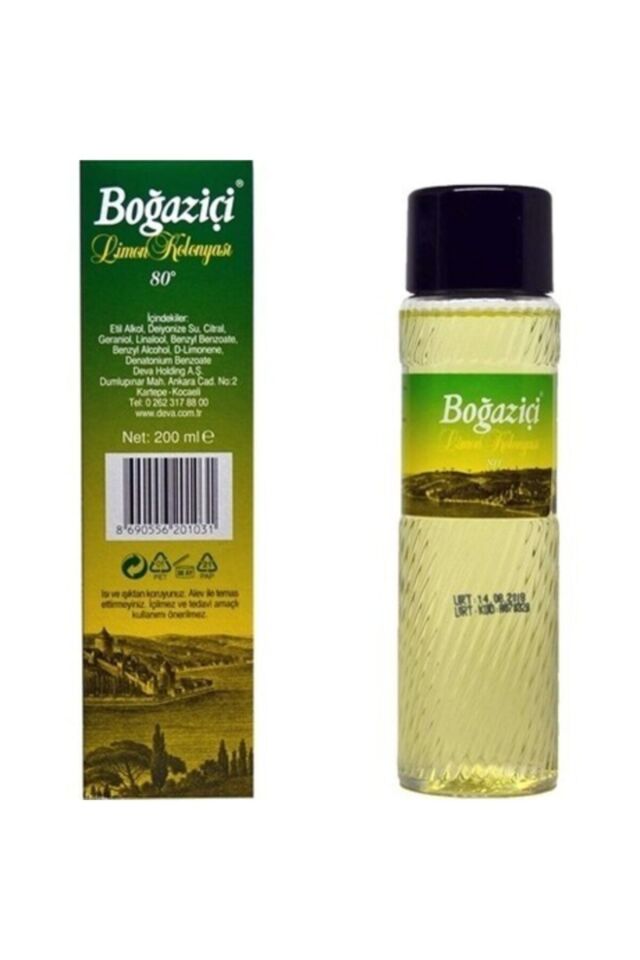 Limon Kolonyası 80 Derece 200 ml Pet Şişe