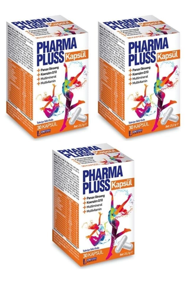 Pharma Pluss 30 Kapsül 3'lü Set (pharmaton Muadili)