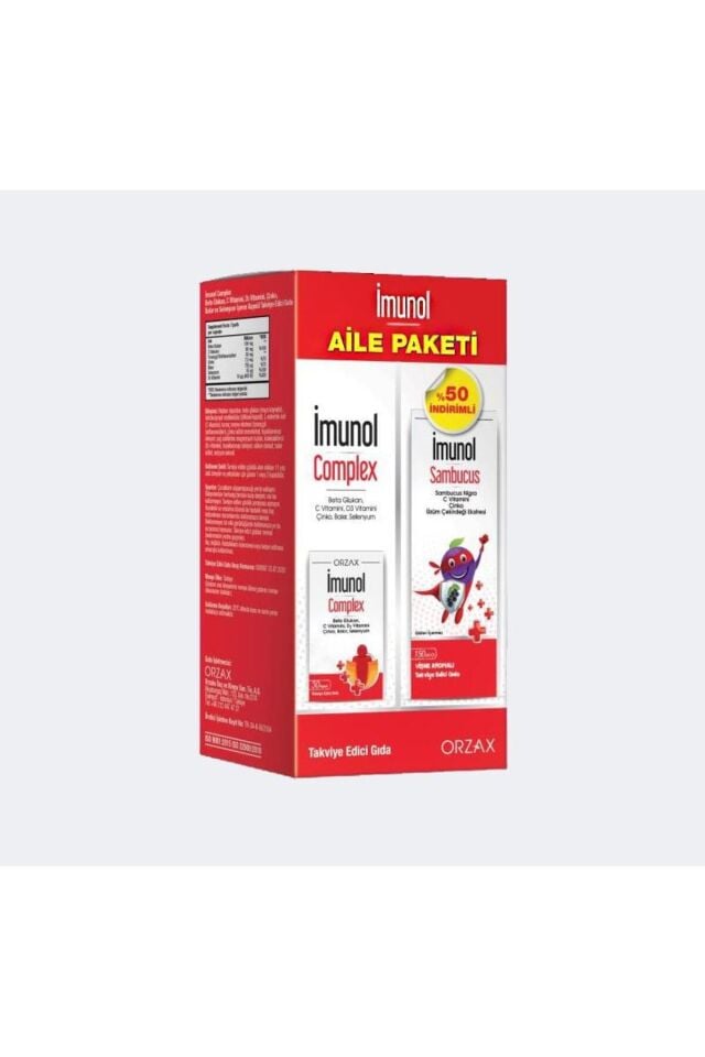 IMUNOL COMPLEX 30 KAPSUL + IMUNOL SAMBUCUS SURUP 150 ML