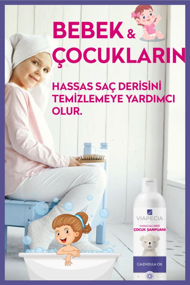 Hassas Saç Çocuk & Bebek Şampuanı Göz Yakmayan Formül 200 ml