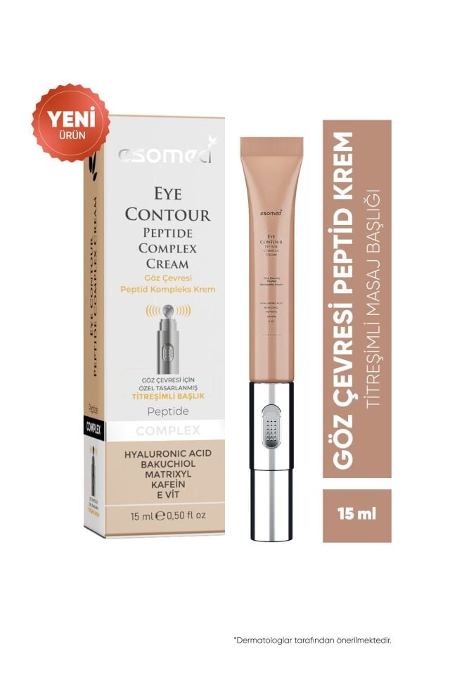 Göz Çevresi Kırışıklık ve İnce Çizgi Karşıtı Masaj Başlıklı Peptid Kompleks Krem 15 ml