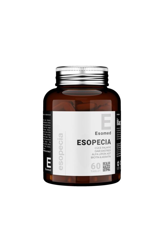ESOMED Esopecıa 60 Tablet Saç, Tırnak Ve Cilt Için Kollojen Biotin & Keratin,at Kuyruğu,selenyum