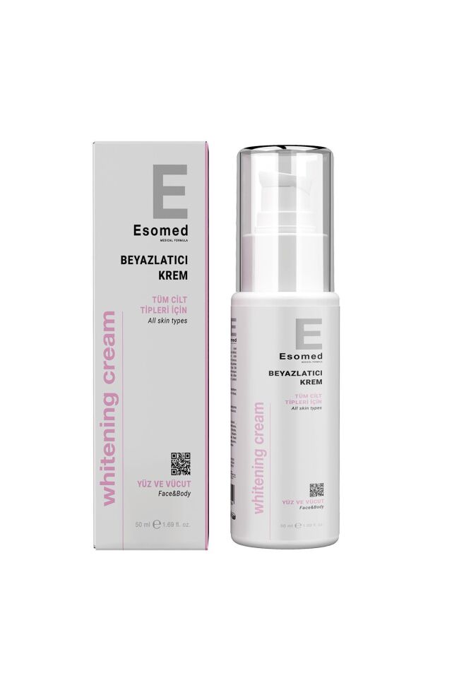 ESOMED Vücut Beyazlatıcı Diz, Dirsek, Koltuk Altı, Özel Bölge Bikini Bölgesi Kararma Karşıtı Krem 50ml