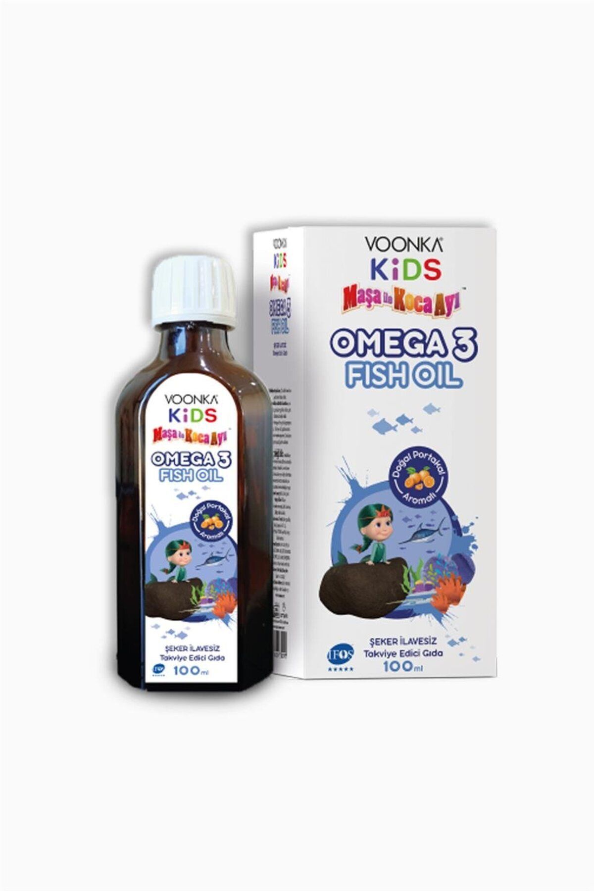 Kids Omega 3 Fish Oil Maşa Ve Koca Ayı 100m