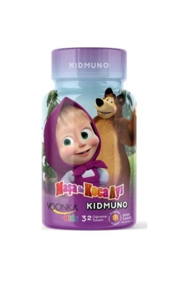 Kids Maşa Ve Koca Ayı Kidmuno 32 Çiğneme Tableti