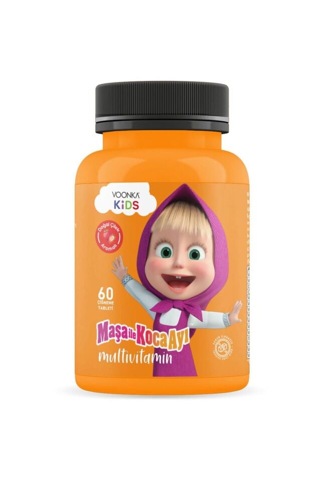 Kids Maşa ve Koca Ayı Multi Vitamin 62 Kapsül