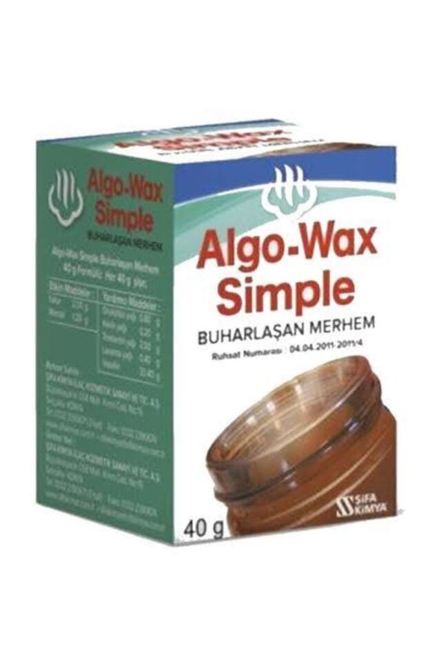 Algo-wax Simple Buharlaşan Merhem Vicks Krem 40 Gr X 3 Adet