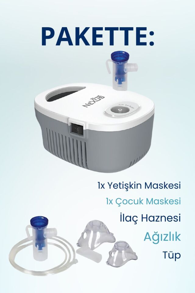 Çocuklar Ve Yetişkinler Için Kompresörlü Nebülizatör
