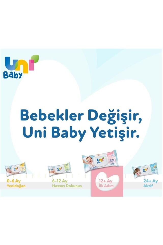 Islak Havlu Mendil 52 Yaprak Ilk Adım (3 LÜ PK) 156 Yaprak