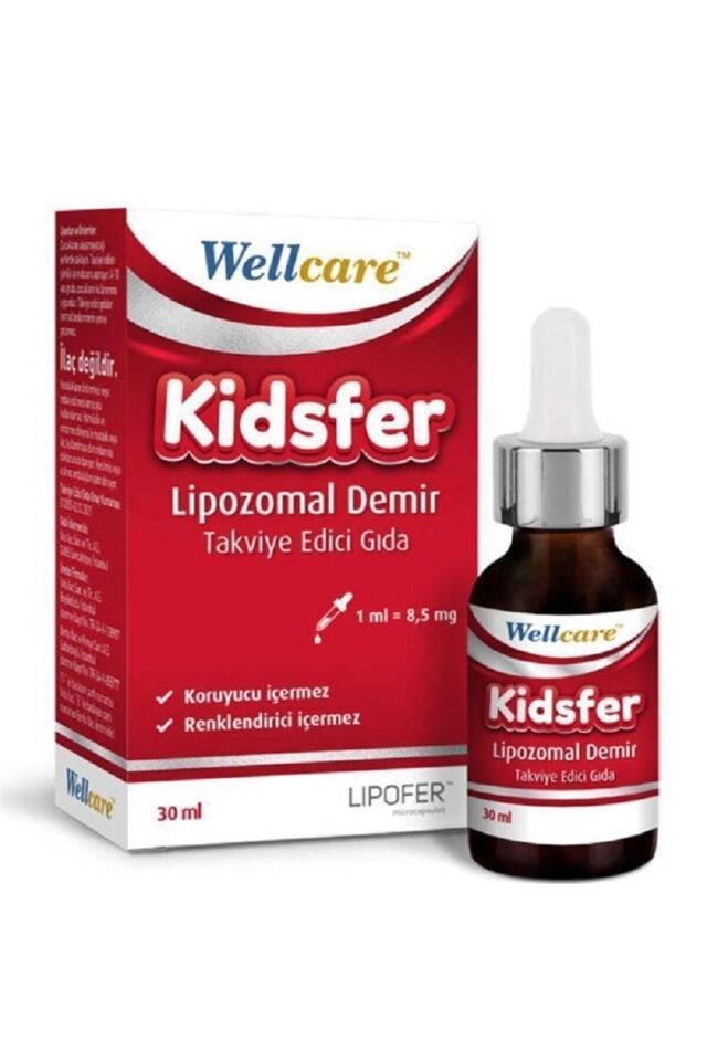 Kidsfer Lipozomal Demir Damla 30 Ml