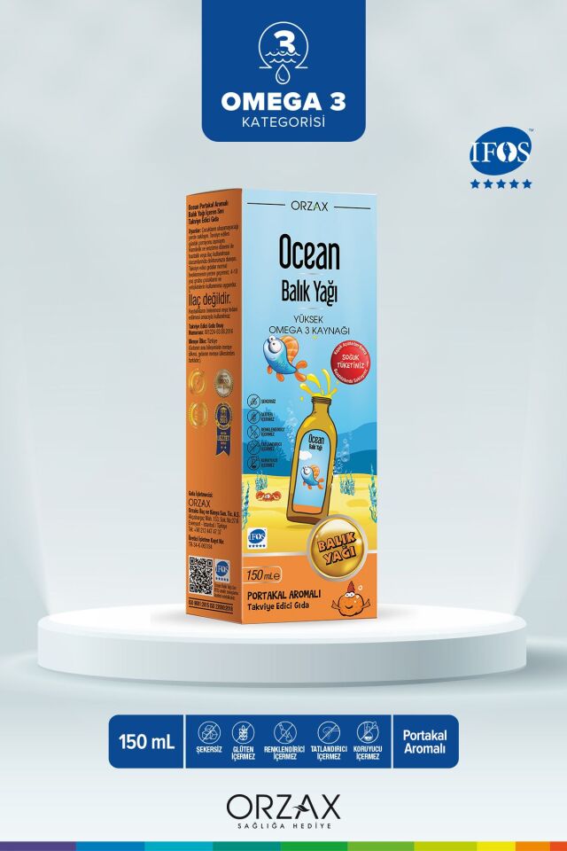 Balık Yağı Şurubu Portakal Aromalı 150ml