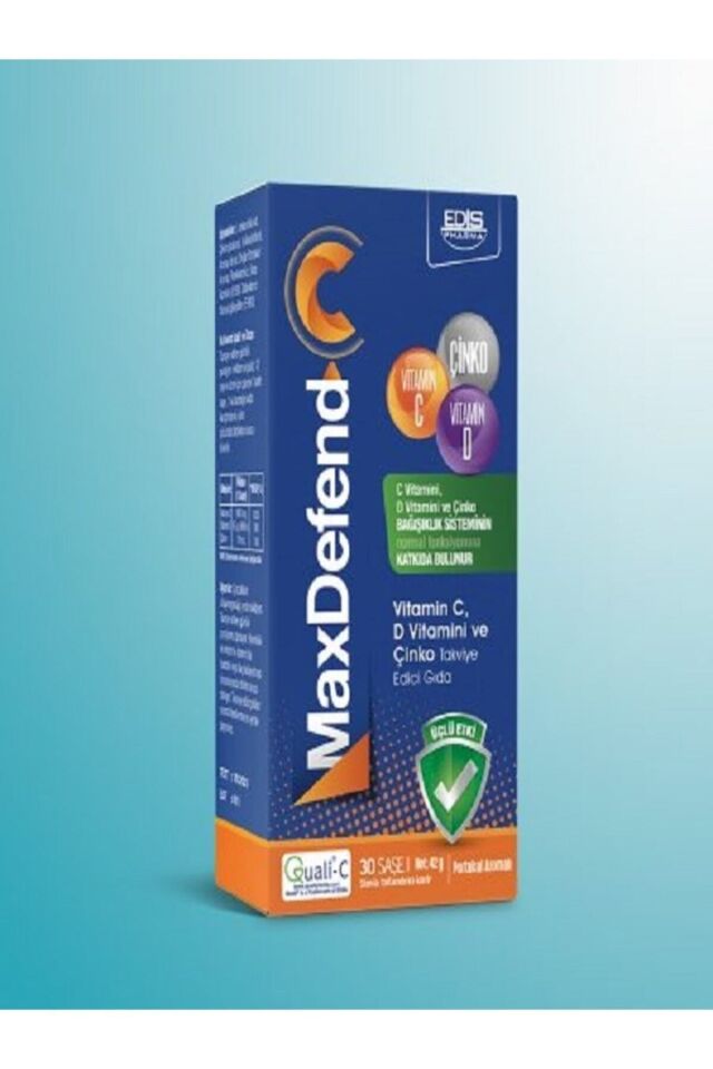 Maxdefend C Vitamini D Vitamini Ve Çinko 30 Saşe
