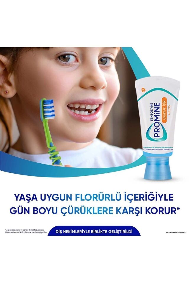 Promine Diş Macunu 50 ml - Çocuklar Için 2 Adet