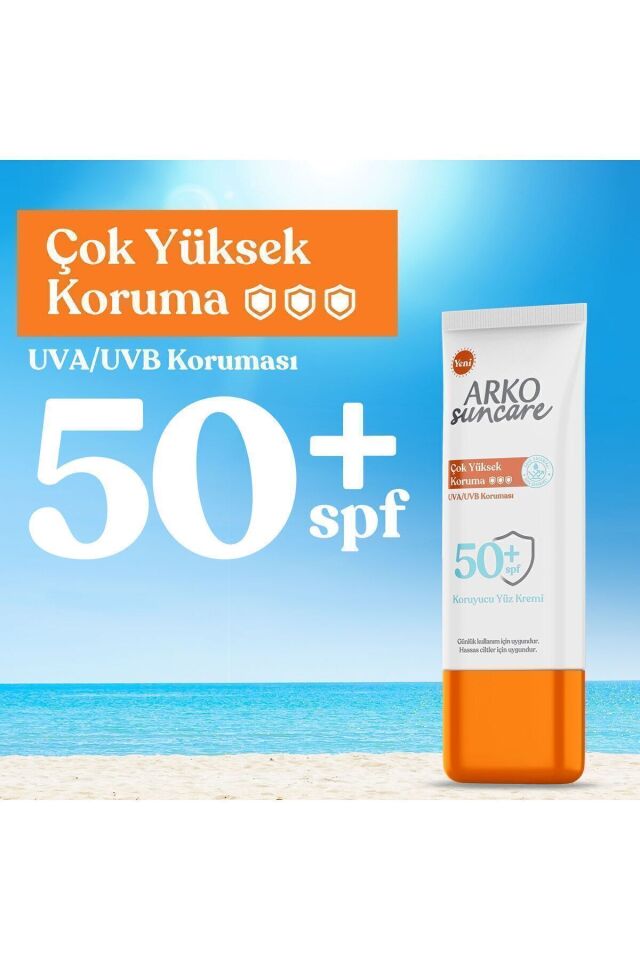 Suncare Spf50 Çok Yüksek Korumalı Yüz Güneş Kremi 50 ml