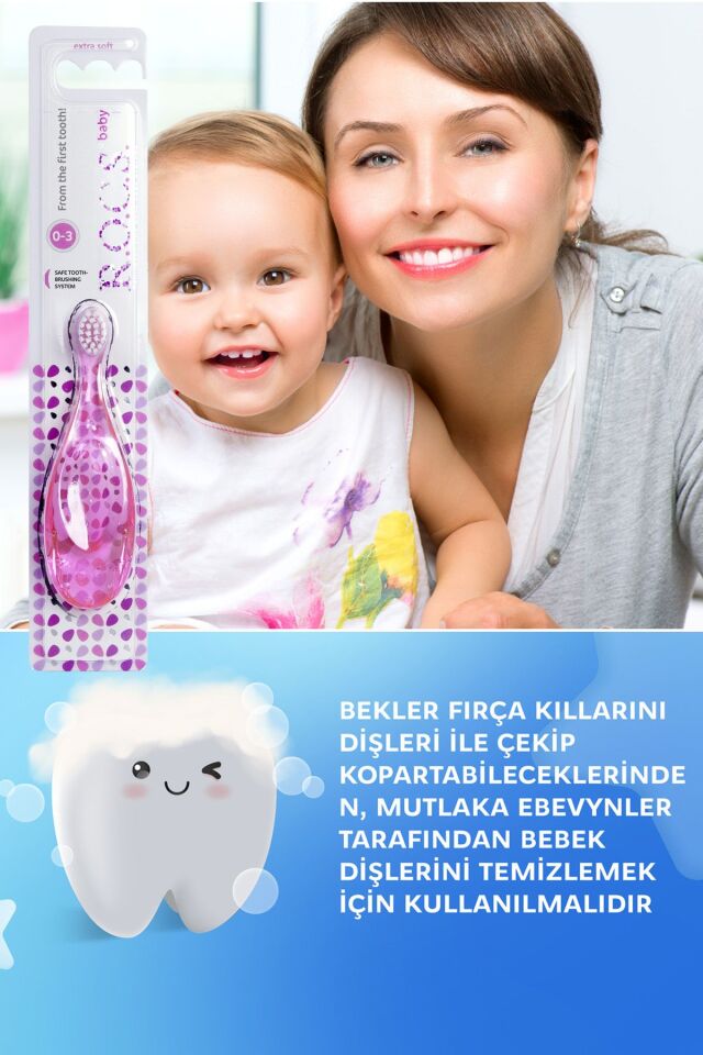R.o.c.s Baby 0-3 Yaş Bebek Diş Fırçası Pembe