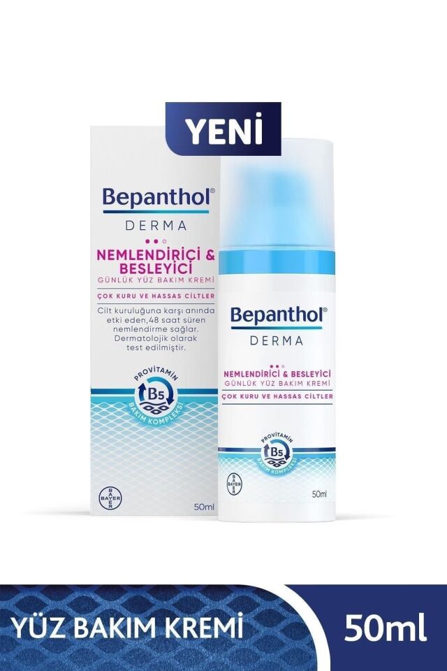 Derma Nemlendirici Ve Besleyici Günlük Yüz Bakım Kremi 50ml