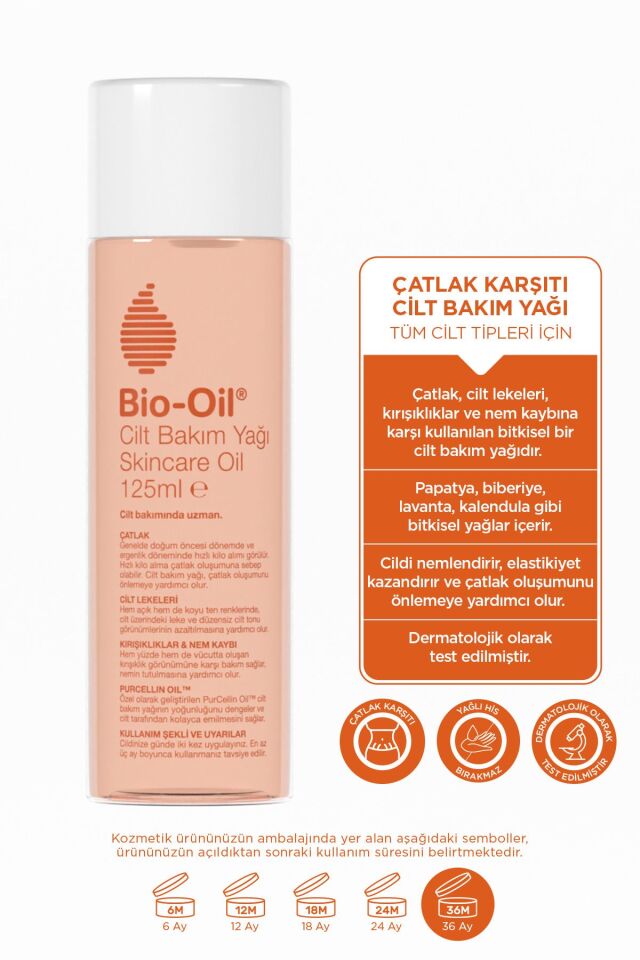Çatlak Karşıtı & Leke Karşıtı Nemlendirici Cilt Bakım Yağı 125 ml