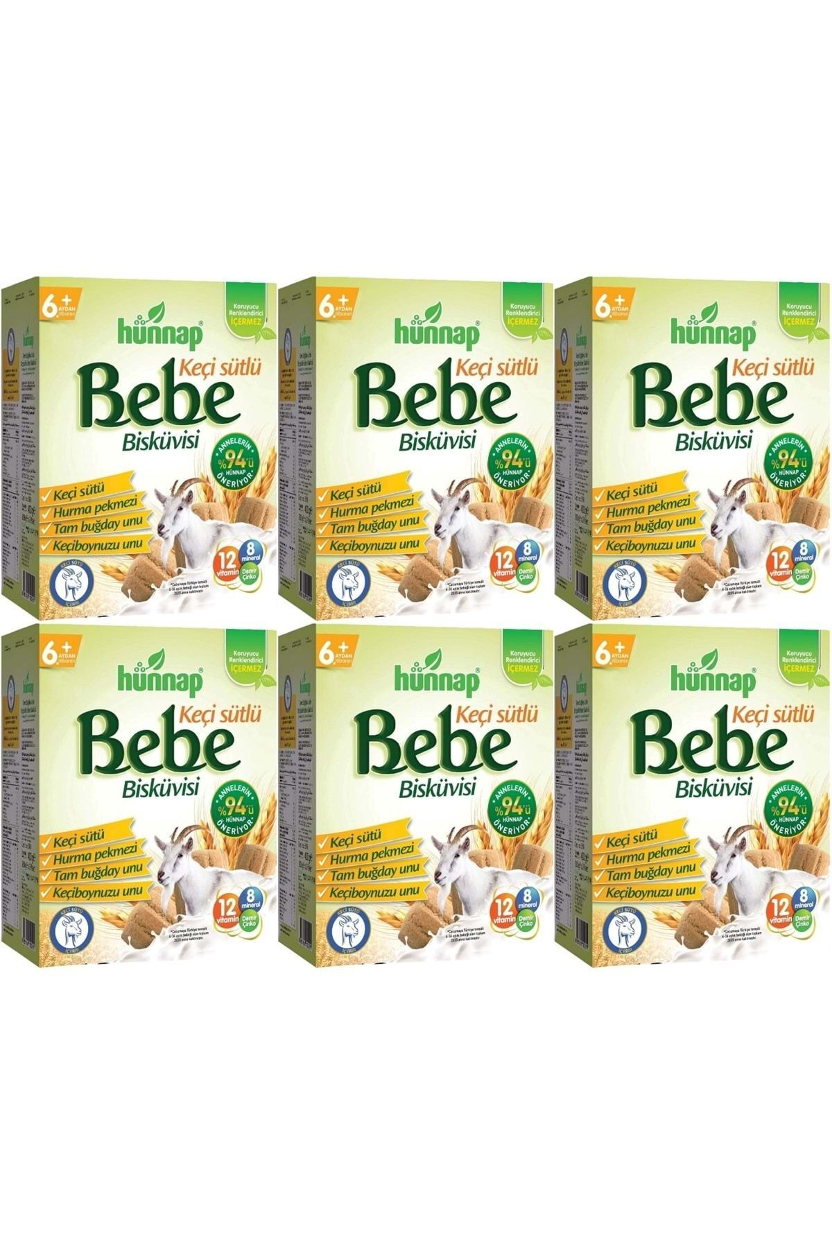 Bebe Bisküvisi Keçi Sütlü 400gr 6 Lı Set (TOPLAM 2400GR)