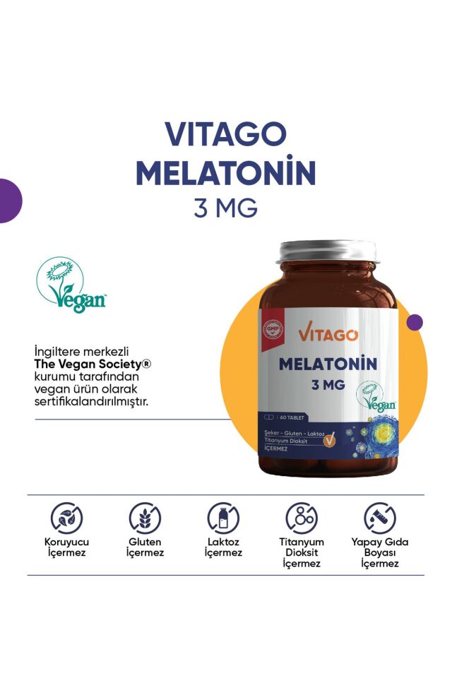 Premium Melatonin 3 Mg 60 Tablet