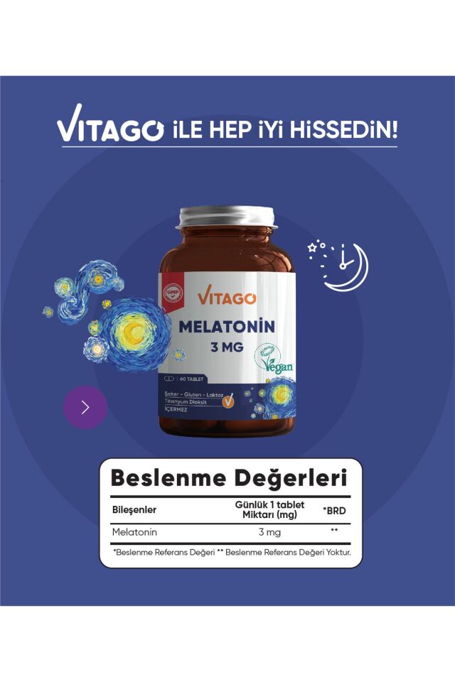 Premium Melatonin 3 Mg 60 Tablet