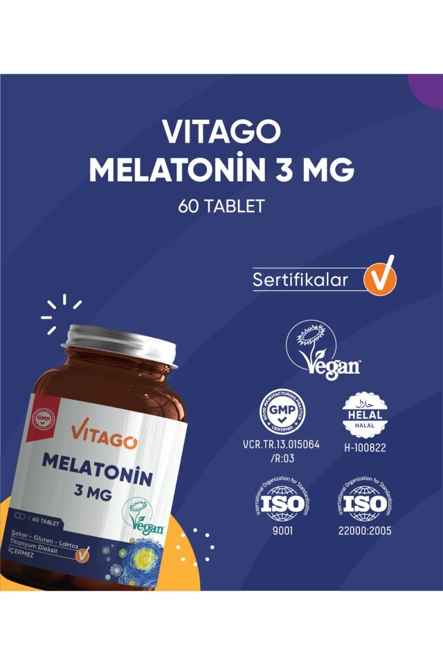Premium Melatonin 3 Mg 60 Tablet