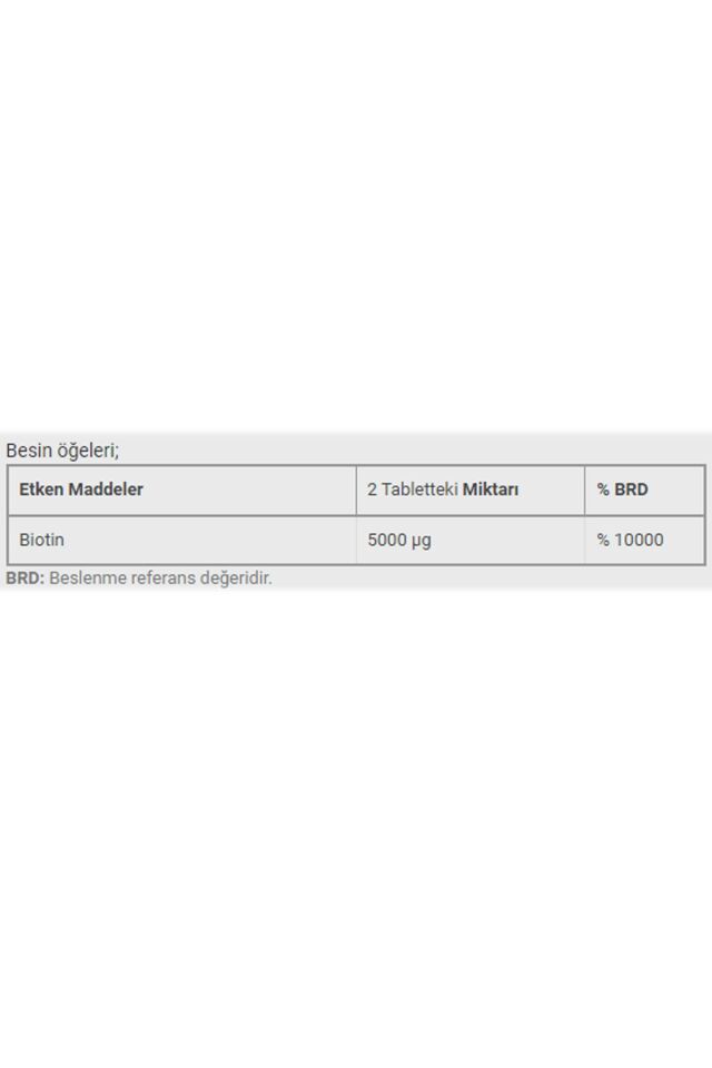 Dinamis Biotin 5000mcg 100 Tablet
