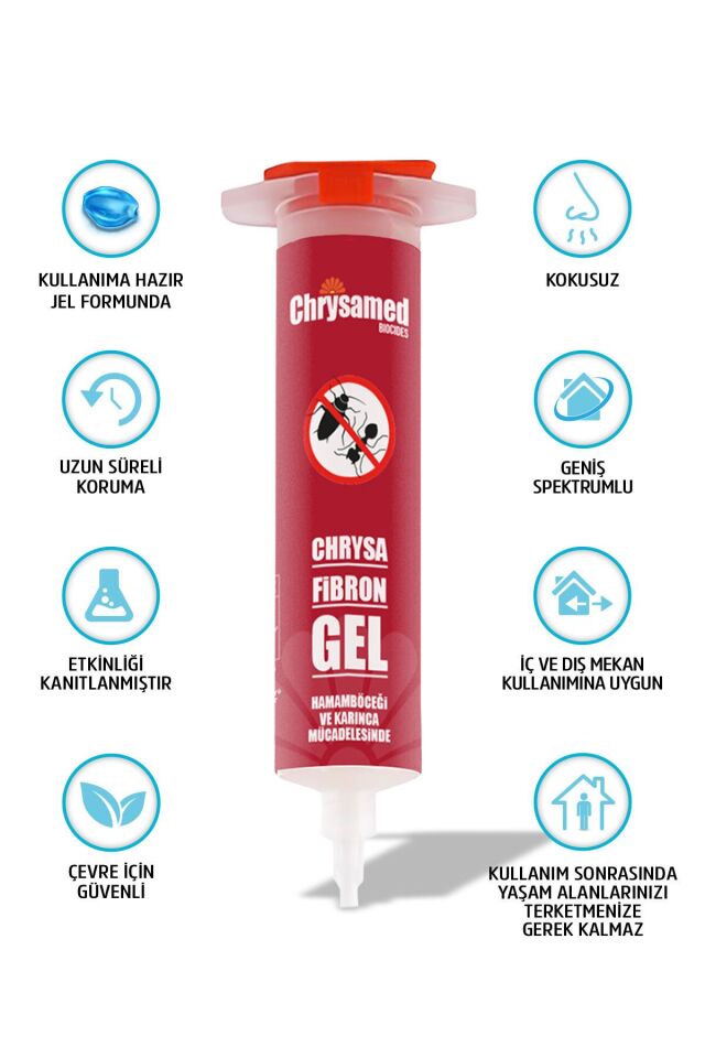 Fibron Gel 35 Gr. Böcek İlacı Hamam Böceği ve Karınca Mücadelesinde Etkili