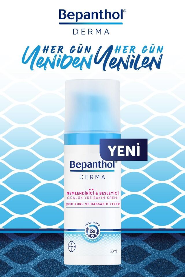 Derma Nemlendirici & Besleyici Günlük Yüz Bakım Kremi 50ml - Günlük Yoğun Nemlendirici