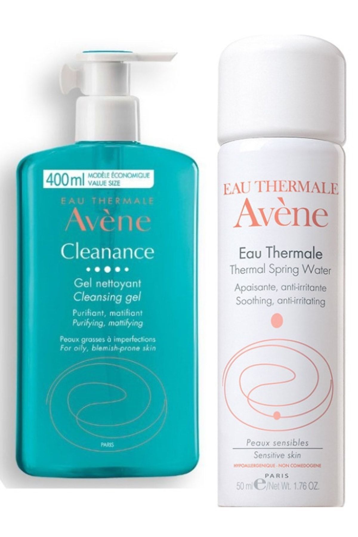 Cleanance Yüz Ve Vücut Temizleme Jeli 400 Ml - Termal Su 50 Ml