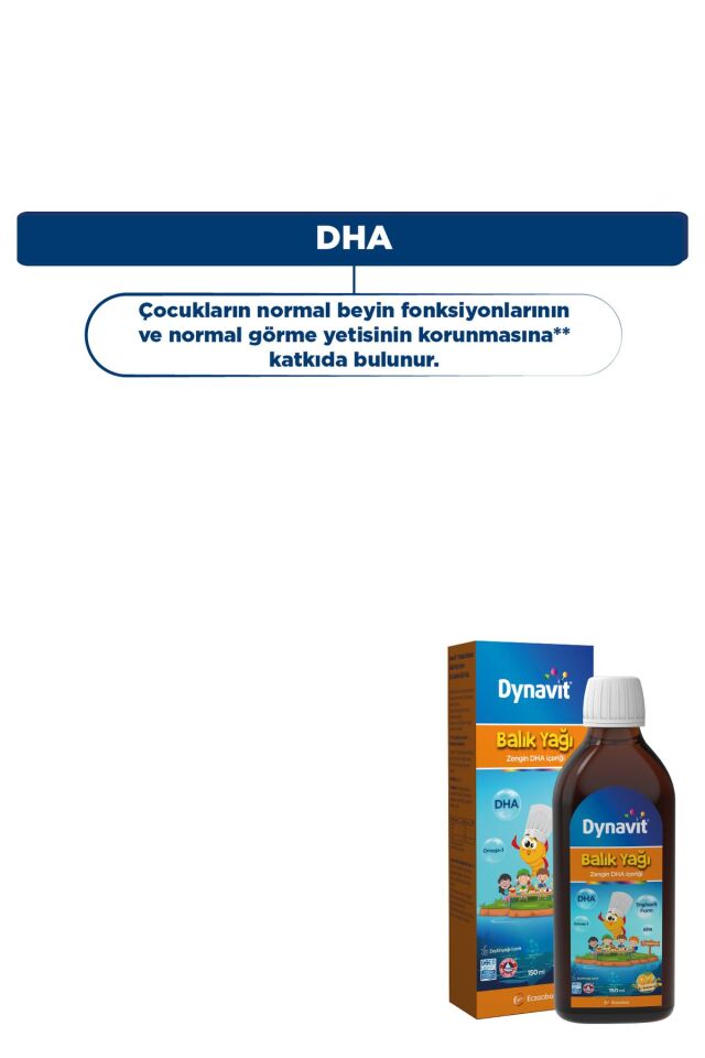 Portakal Aromalı Balık Yağı 150 mL - Omega-3, EPA, DHA