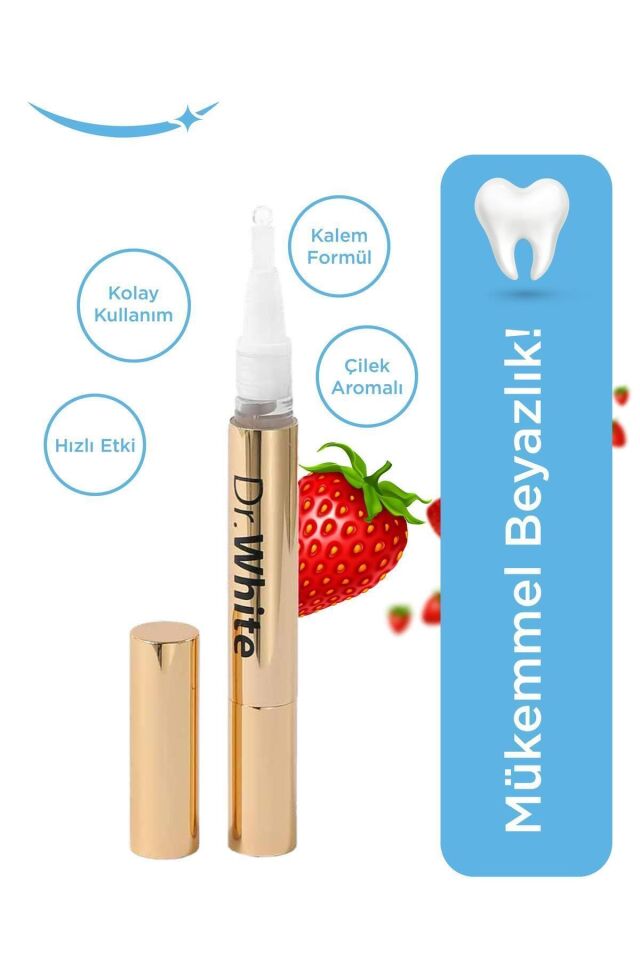 Dr. White Çilek Aromalı Diş Beyazlatıcı Kalem 2 ml