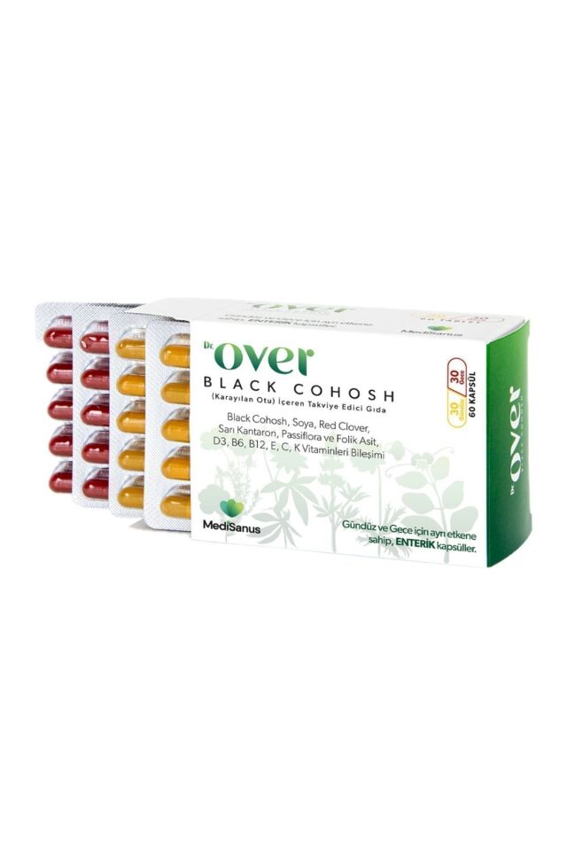 Black Cohosh, Karayılan Otu, Soya, Red Clover, Sarı Kantaron, Passiflora Içeren Gıda Tak. 1 Kutu