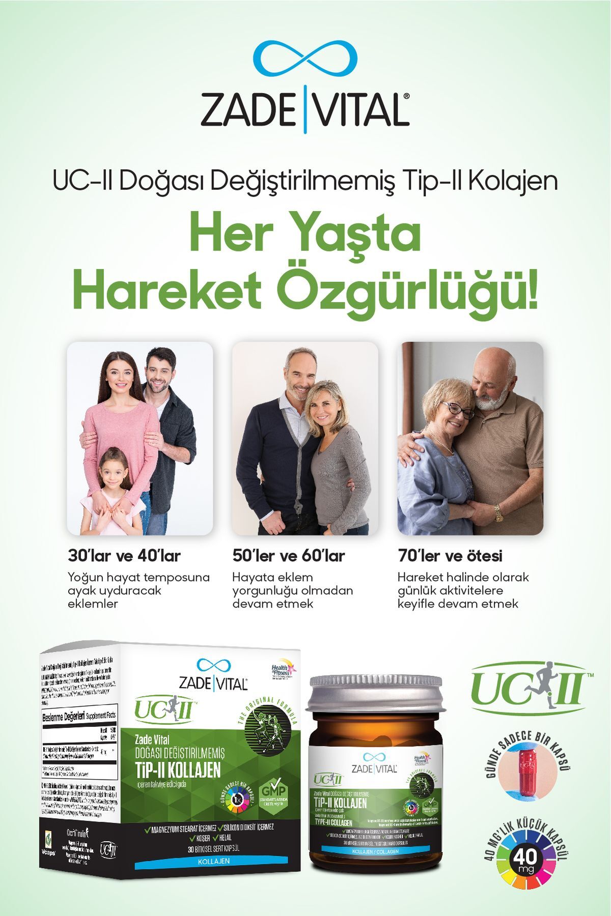 Uc-ıı Tip-ıı Kolajen 30 Kapsül