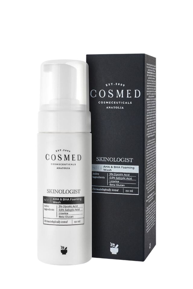 Skinologist Aha& Bha Foaming Wash/yağlı-karma Ciltler Için Köpük Temizleyici 150 ml