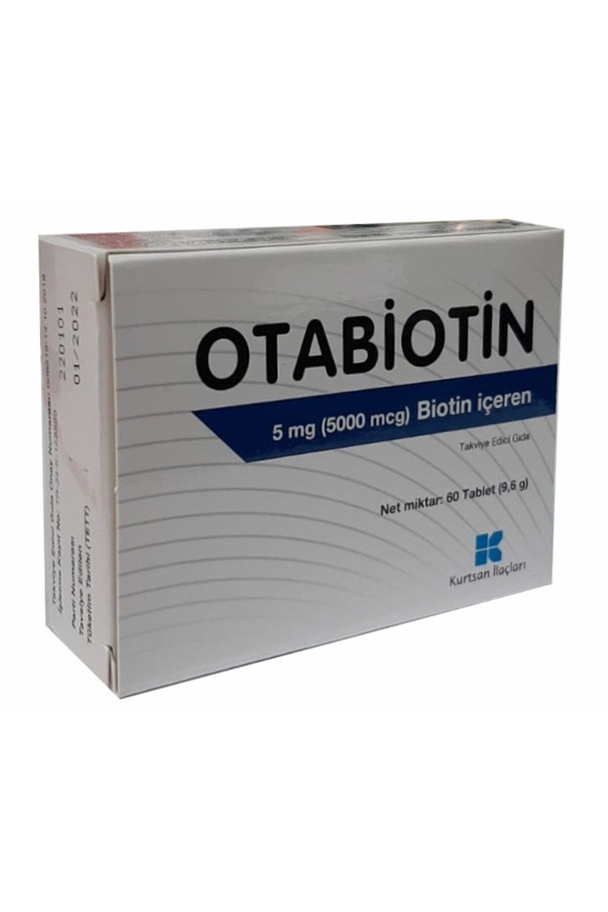 Otabiotin 5 Mg Biotin Içeren Takviye Edici Gıda 60 Tablet