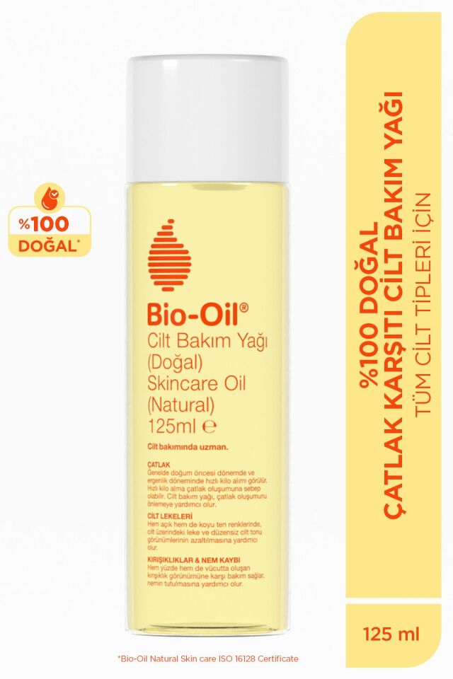 %100 Natural Çatlak Karşıtı & Leke Karşıtı Nemlendirici Doğal Cilt Bakım Yağı 125 ml