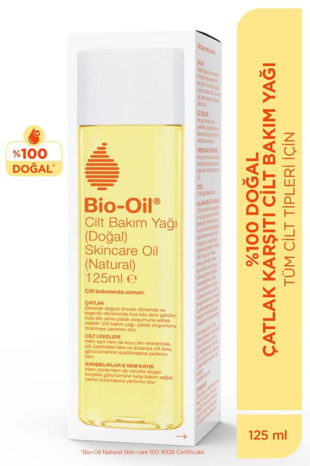 %100 Natural Çatlak Karşıtı & Leke Karşıtı Nemlendirici Doğal Cilt Bakım Yağı 125 ml