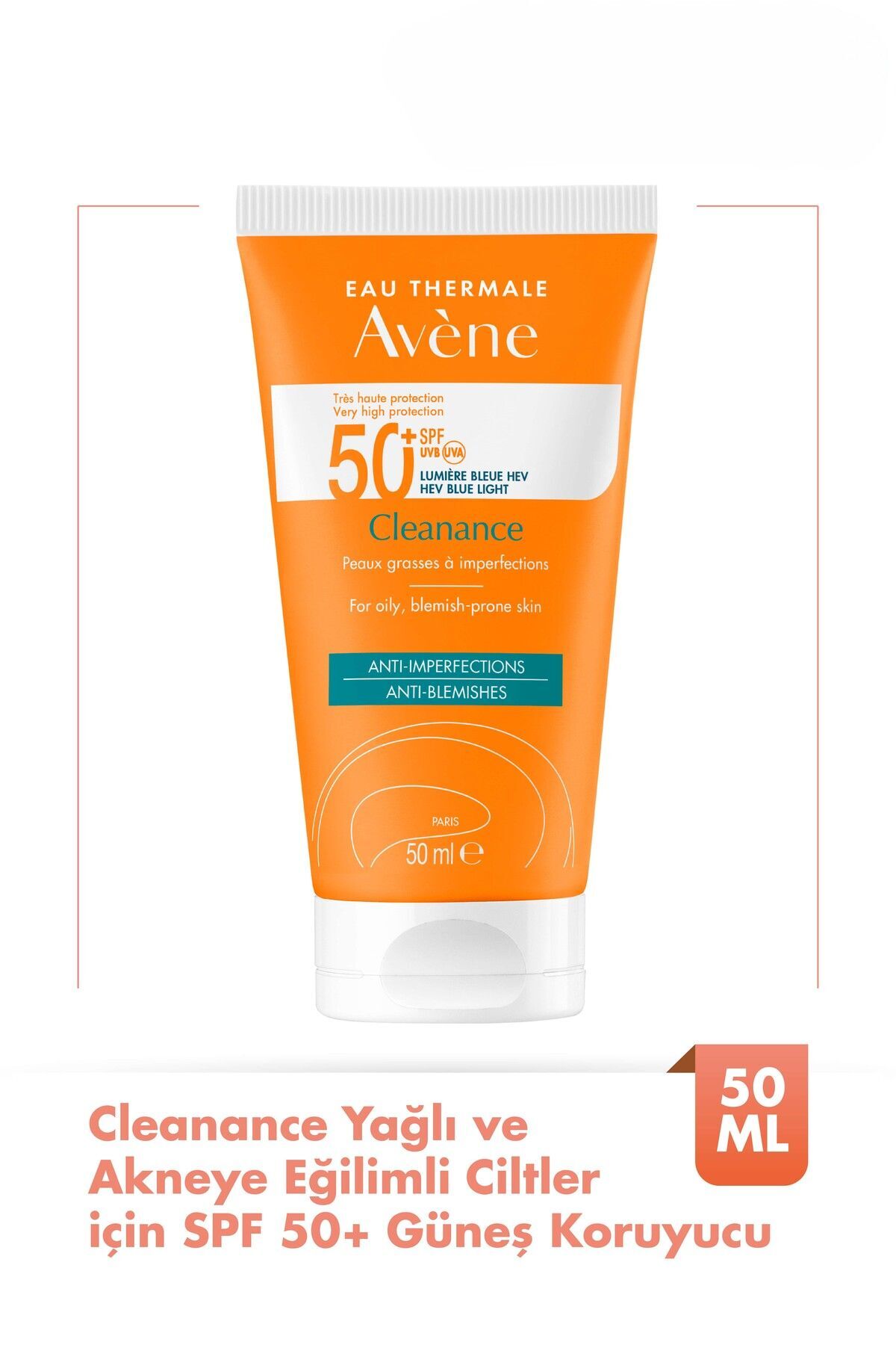Cleanance Spf50 Yağlı Ve Akneye Eğilimli Ciltler Için Yüksek Korumalı Güneş Kremi 50 ml