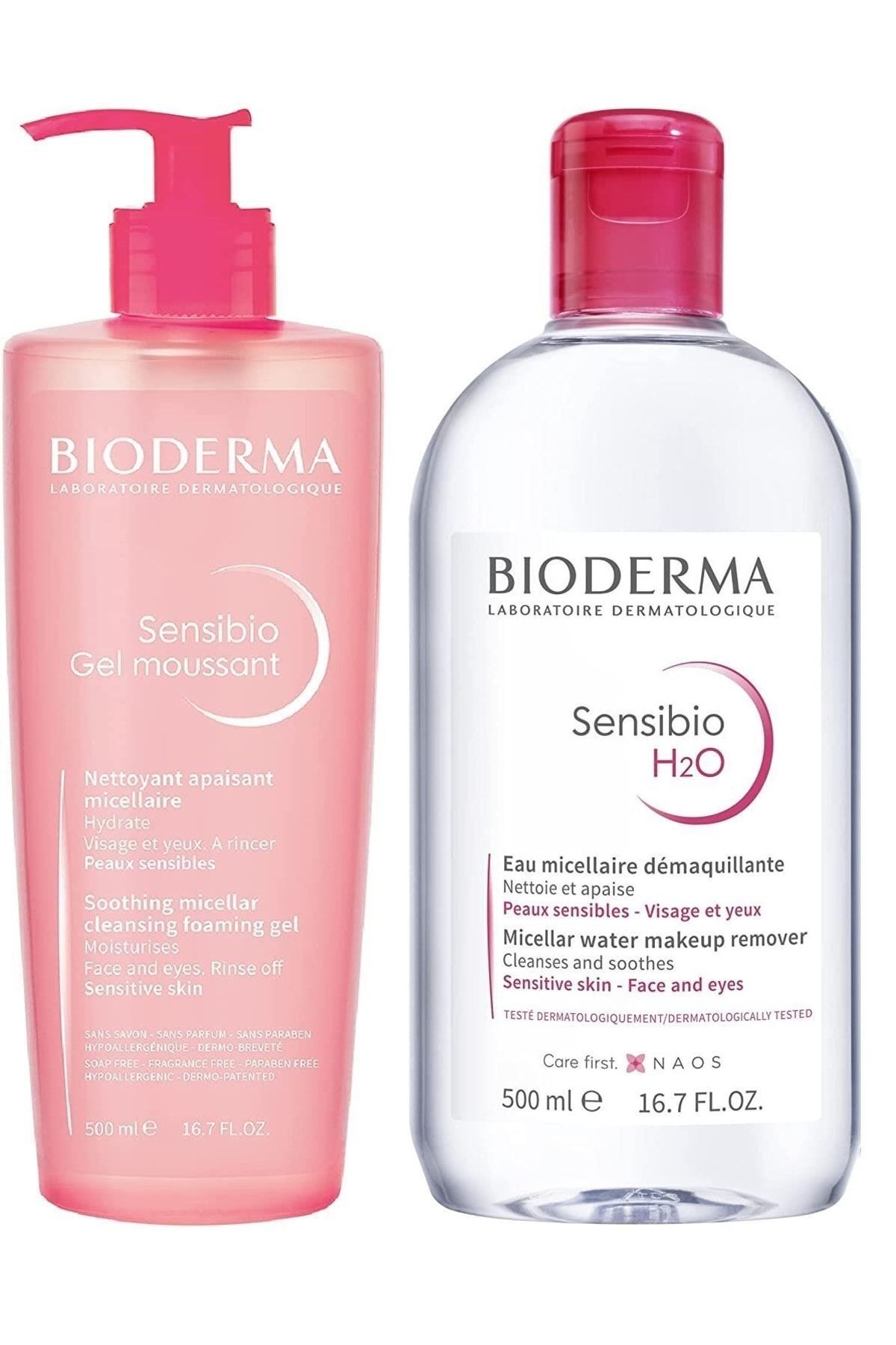 Sensibio H2o 500 Ml+ Sensibio Gel Moussant Foaming Gel 500 ml