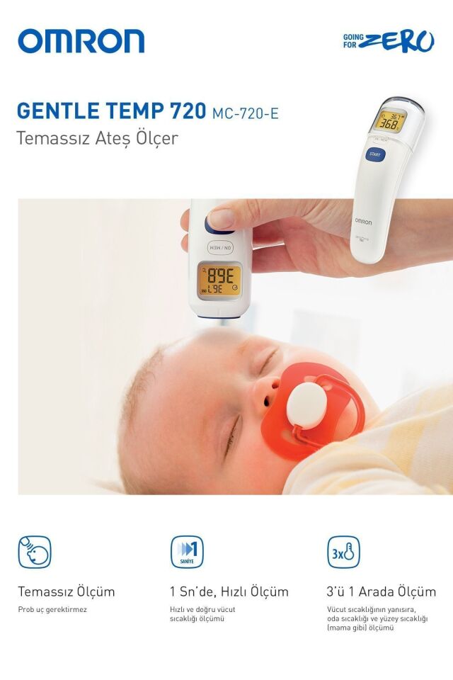 Gentle Temp 720 Temassız 3'ü 1 Arada Ateşölçer