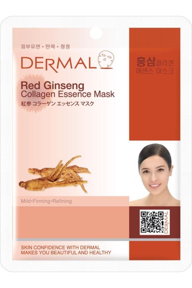 Arındırıcı, Serinletici, Sıkılaştırıcı Kırmızı Ginseng Özlü Kolajen Maske 23gr