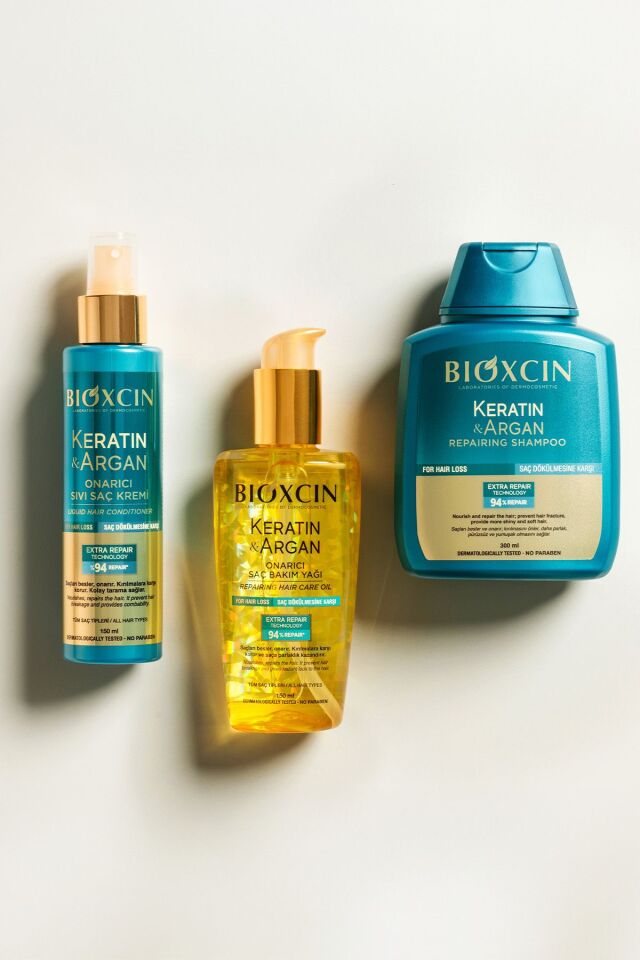 Keratin & Argan Onarıcı Sıvı Saç Bakım Kremi 150 ml - Yıpranmış Ve Hassas Saçlar