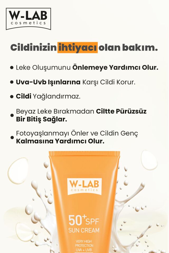 Koruyucu 50+Spf  Güneş Kremi 50 ml