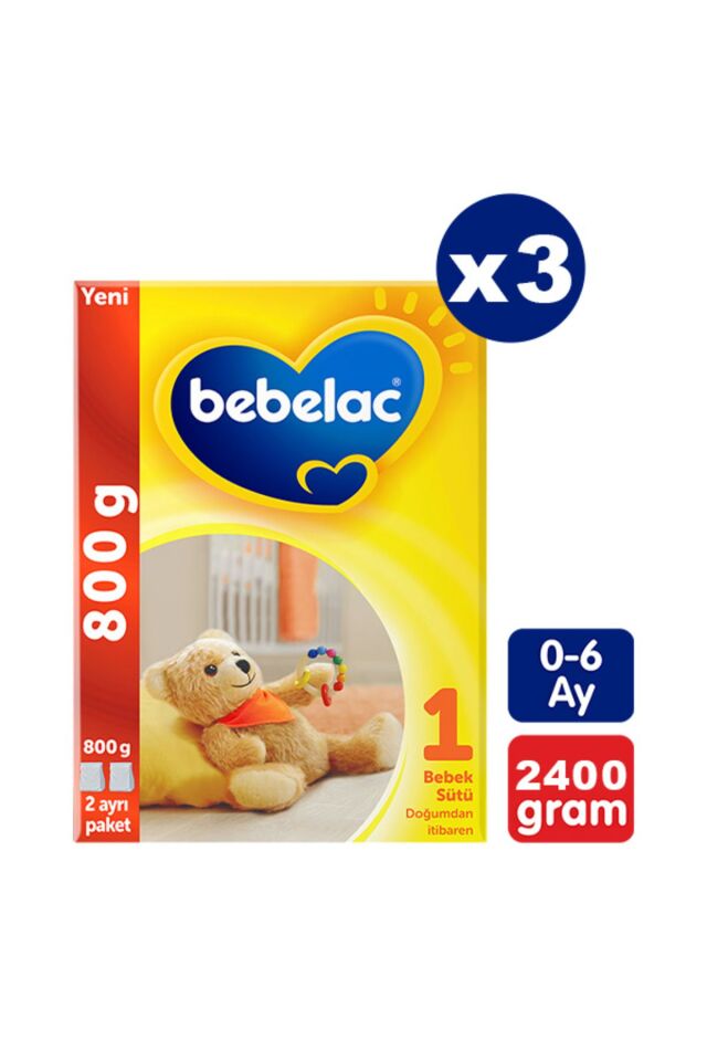 1 Bebek Sütü 800 gr X 3 Adet
