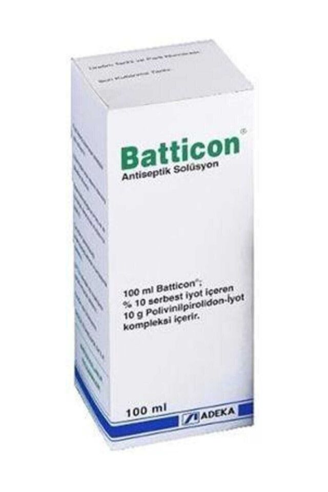 10 Adet Batticon Antiseptik Solüsyon 100 ml